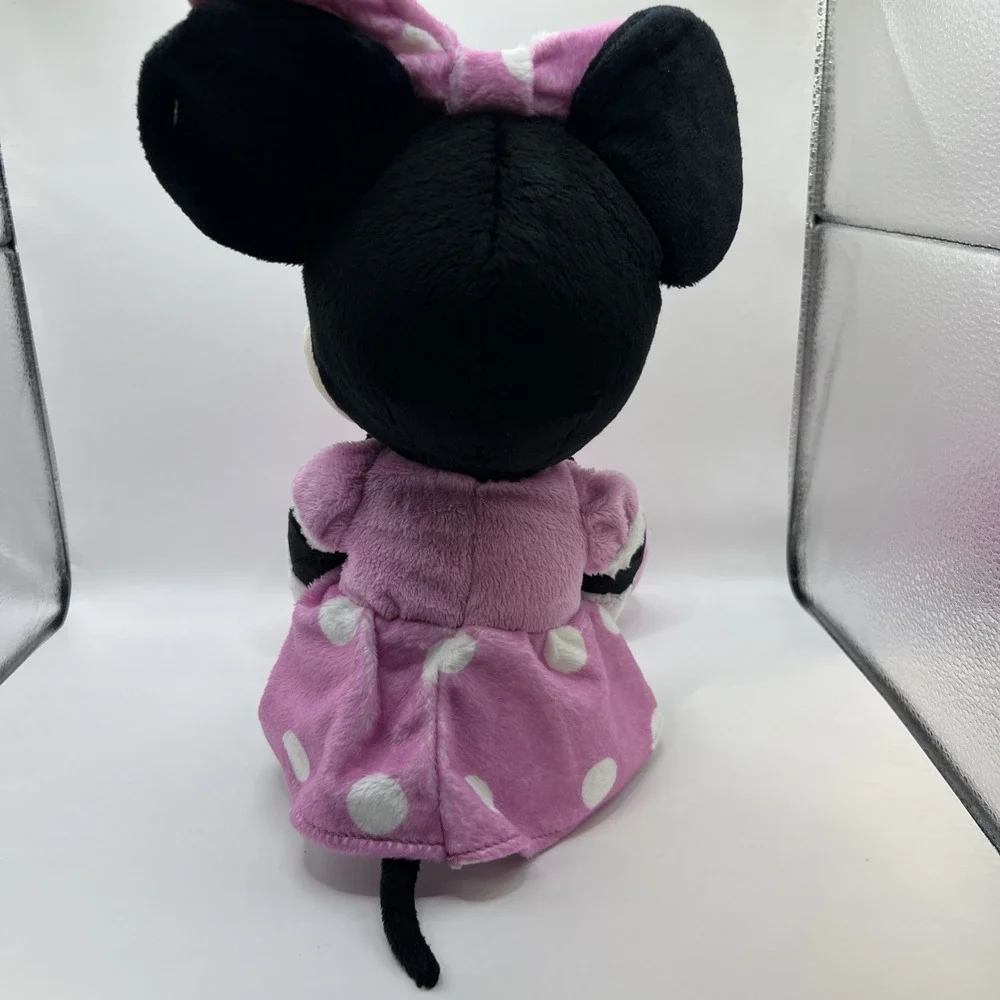 Disney Minnie Mouse & Figaro Plush Cat Plushie‎ Kitty New Pink White Black